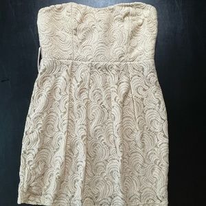 Cream mini dress